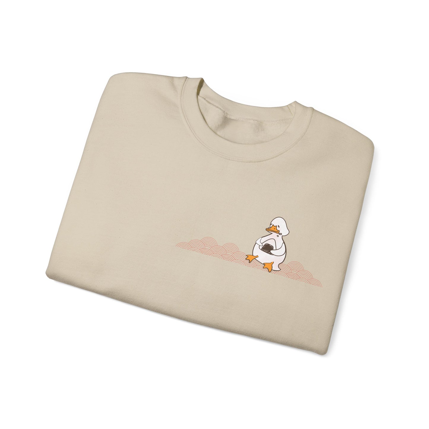 Otogo Happy Duck Unisex Heavy Blend™ Crewneck Sweatshirt