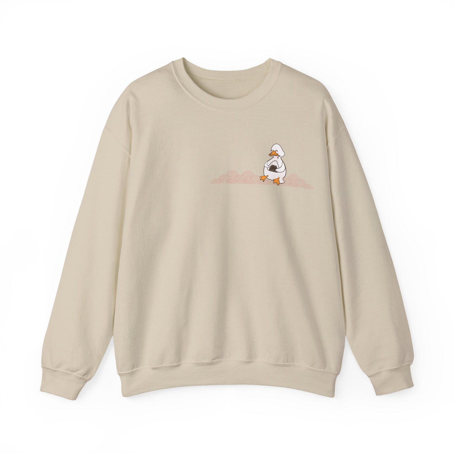Otogo Happy Duck Unisex Heavy Blend™ Crewneck Sweatshirt