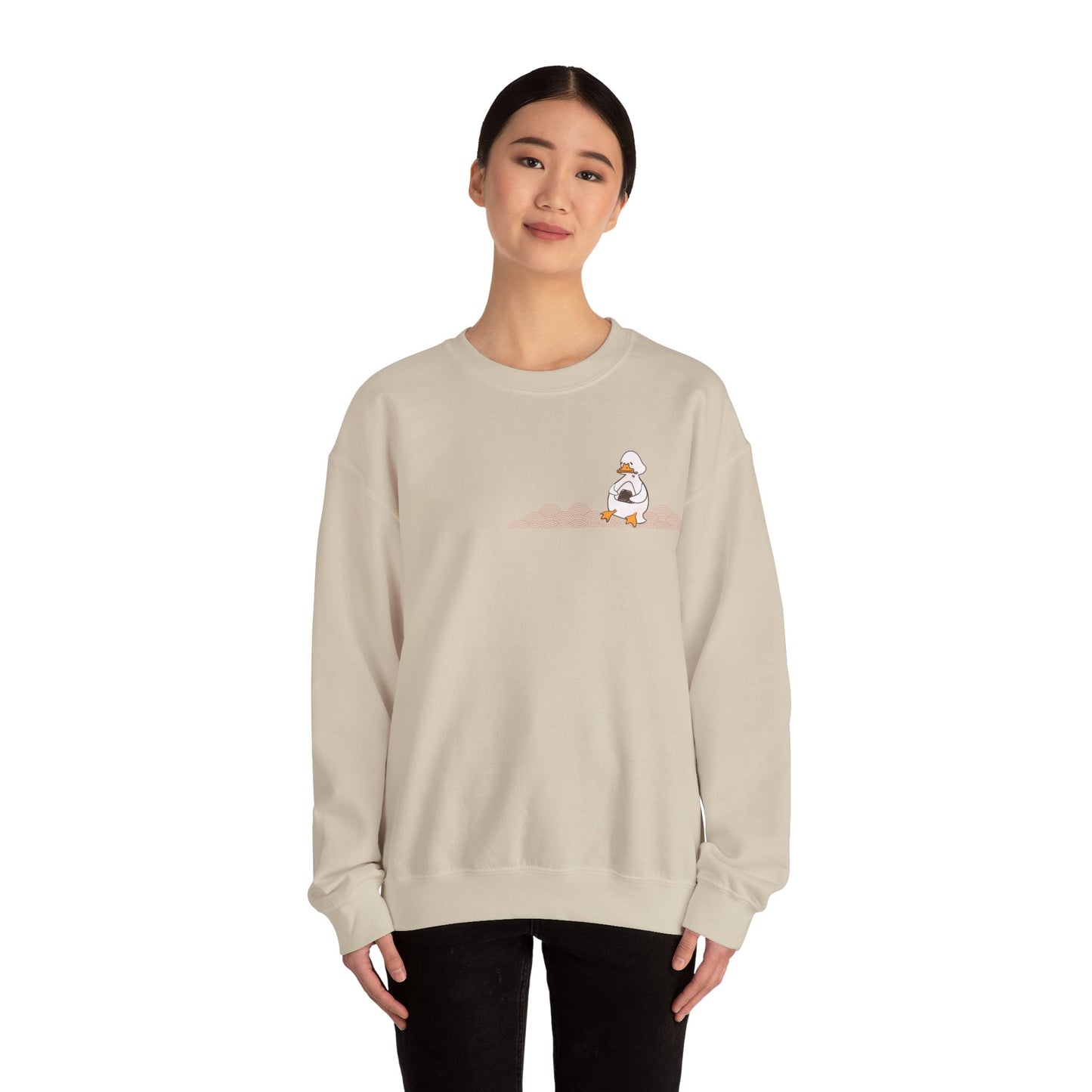 Otogo Happy Duck Unisex Heavy Blend™ Crewneck Sweatshirt